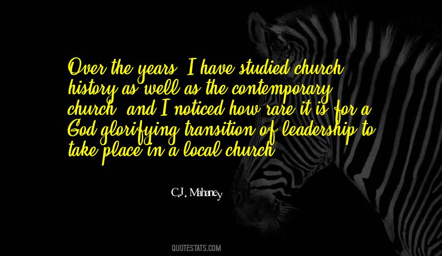 Quotes About Leadership In Church #81966