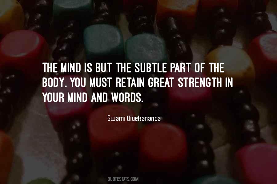 Strength Mind Quotes #1388522