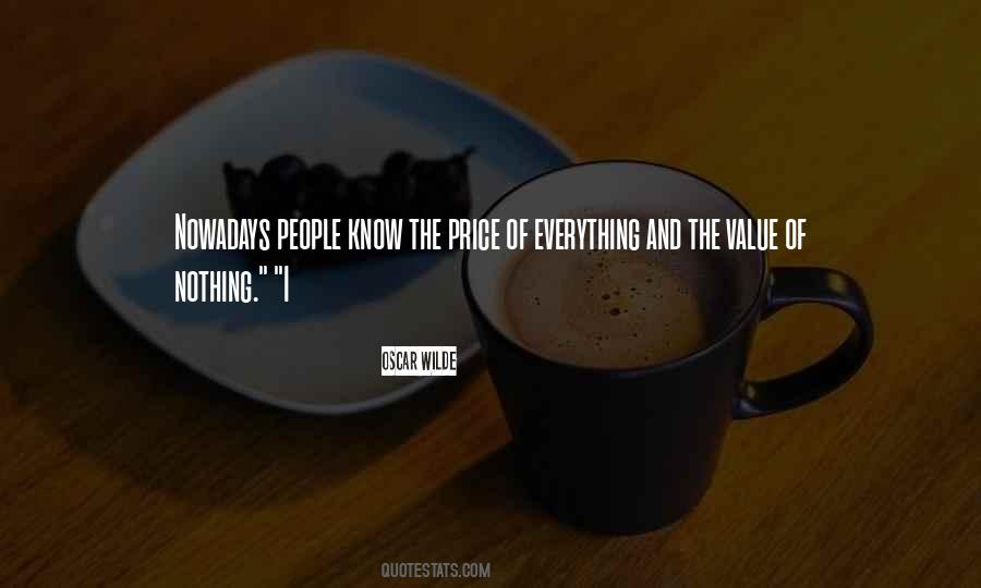 Value Of Nothing Quotes #1809482