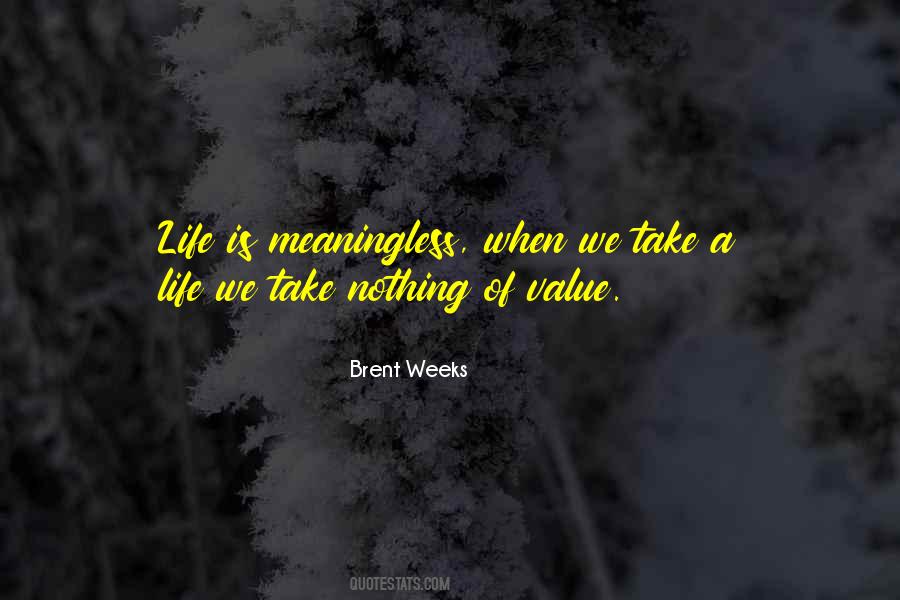 Value Of Nothing Quotes #32097