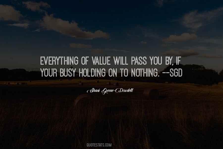 Value Of Nothing Quotes #892628