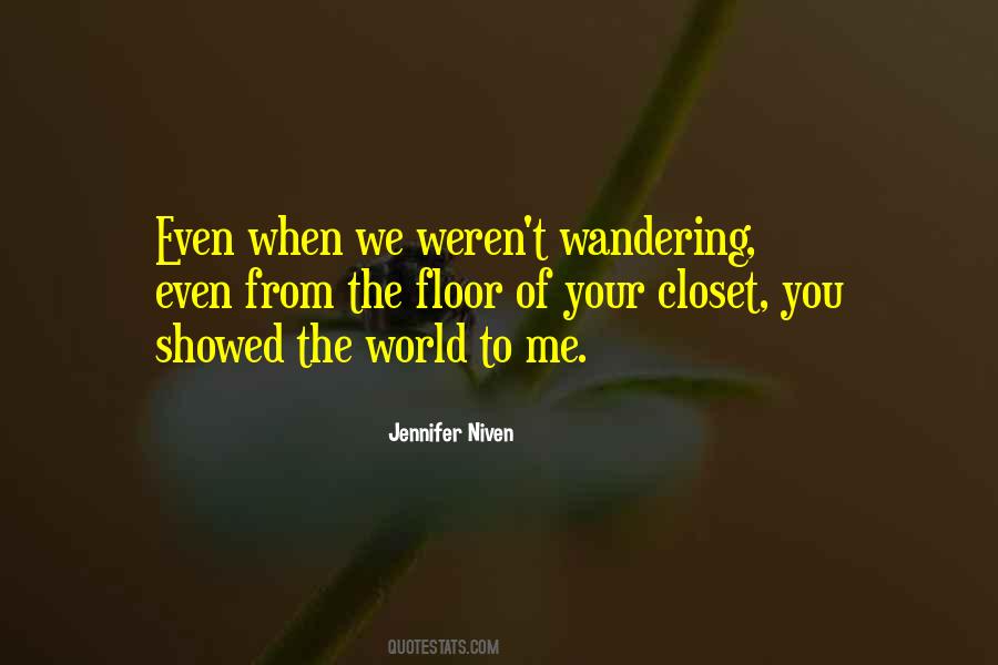 Wandering The World Quotes #1218292