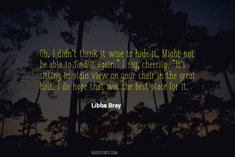 Hide It Quotes #1052002