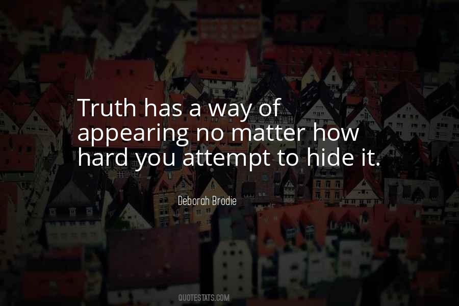 Hide It Quotes #1609119