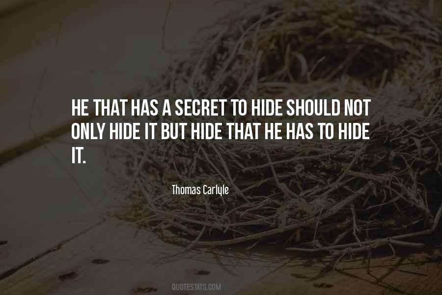 Hide It Quotes #1689981