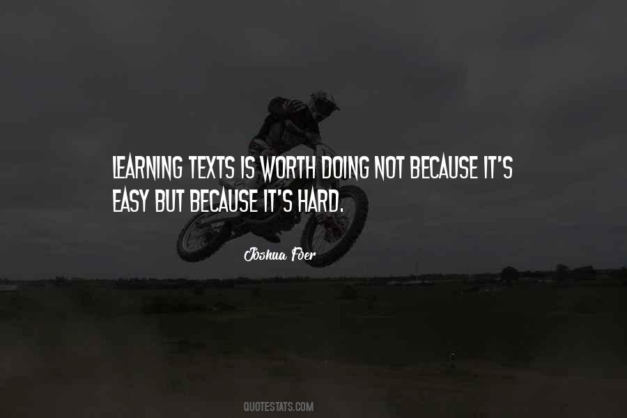 Work Is Easy Quotes #866377
