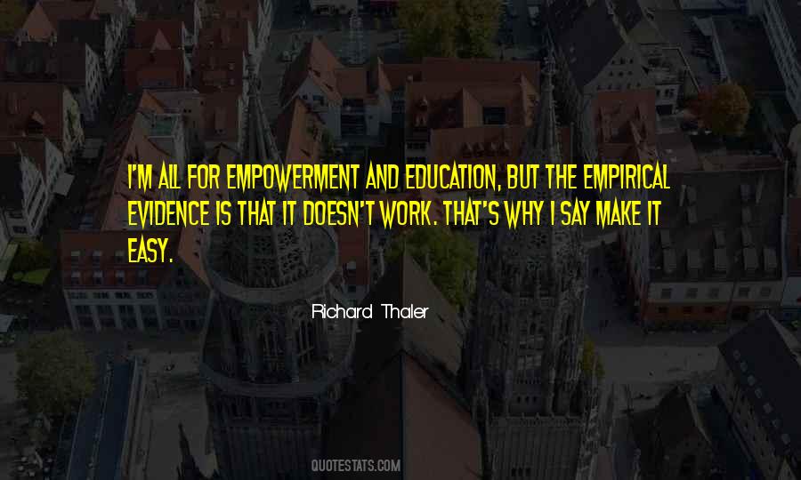 Work Is Easy Quotes #910188