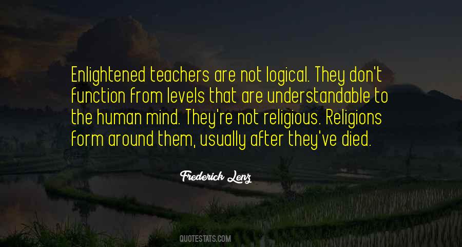 Religious Teacher Quotes #1810939