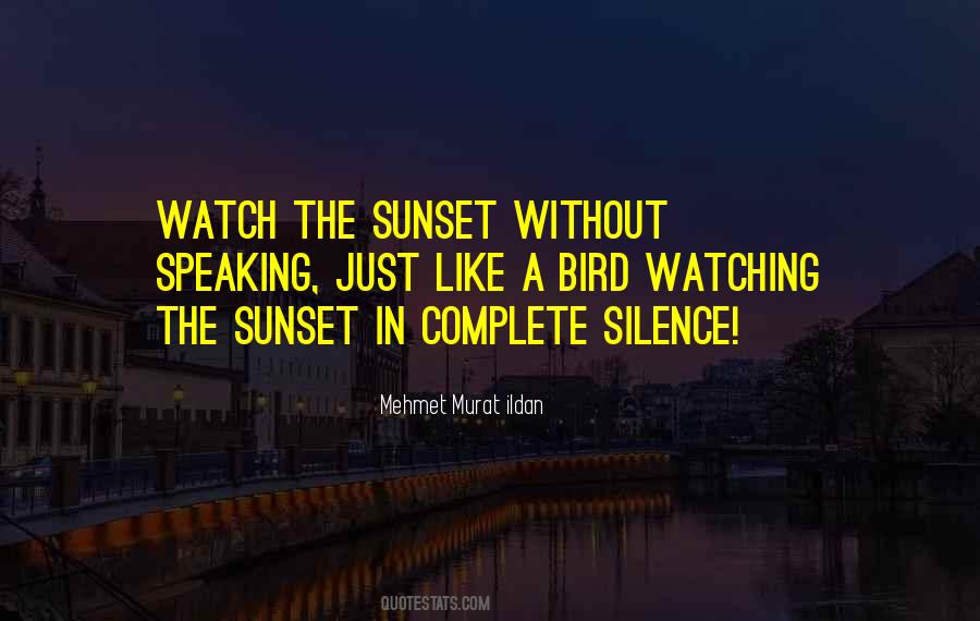 Watch The Sunset Quotes #1243112