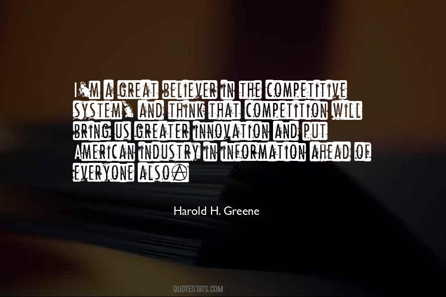 Competition And Innovation Quotes #468370