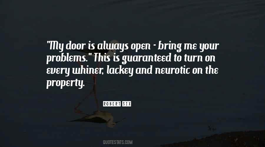 Door Always Open Quotes #1448439