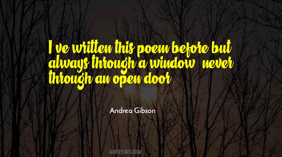 Door Always Open Quotes #400678