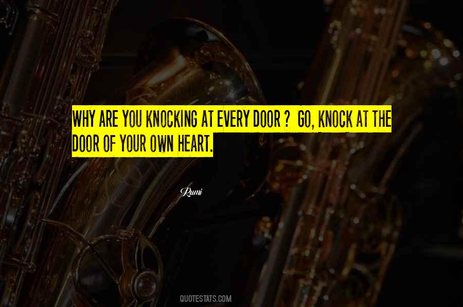 Door Knocking Quotes #1005010