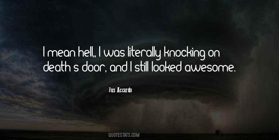 Door Knocking Quotes #1143765