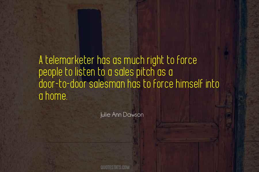 Door To Door Salesman Quotes #170319