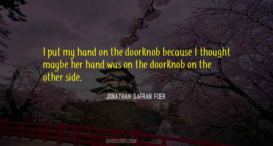 Doorknob Quotes #1644369