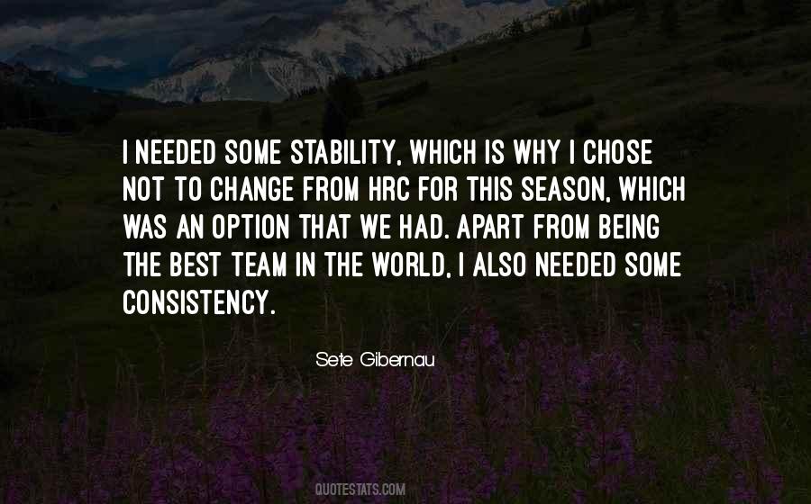 Consistency And Change Quotes #1804701