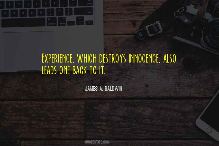 Innocence To Experience Quotes #48415