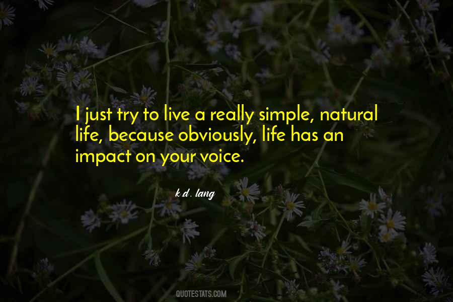 Simple Natural Quotes #497312