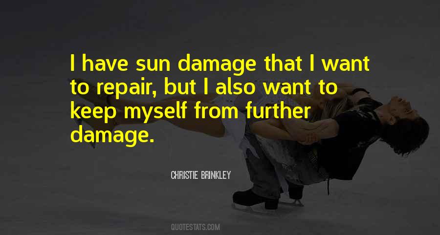 Sun Damage Quotes #181137
