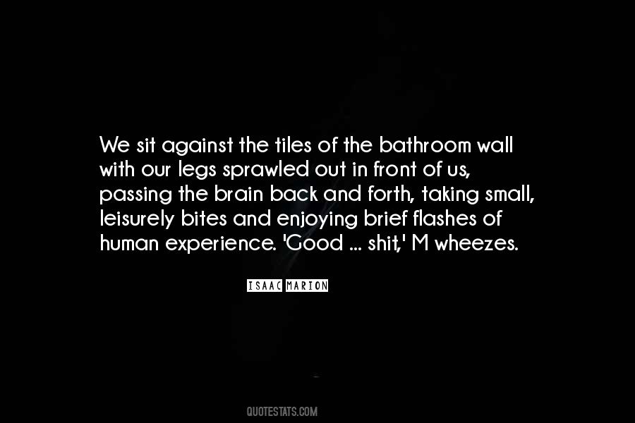 When Your Back Is Against The Wall Quotes #271995