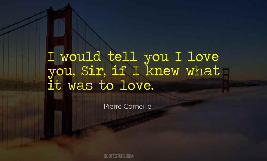 Tell You I Love You Quotes #291893