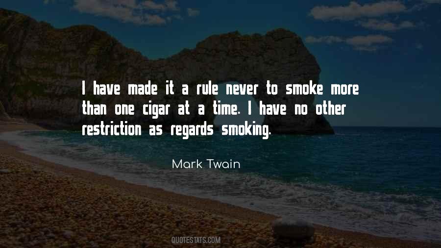 Smoking A Cigar Quotes #1385098
