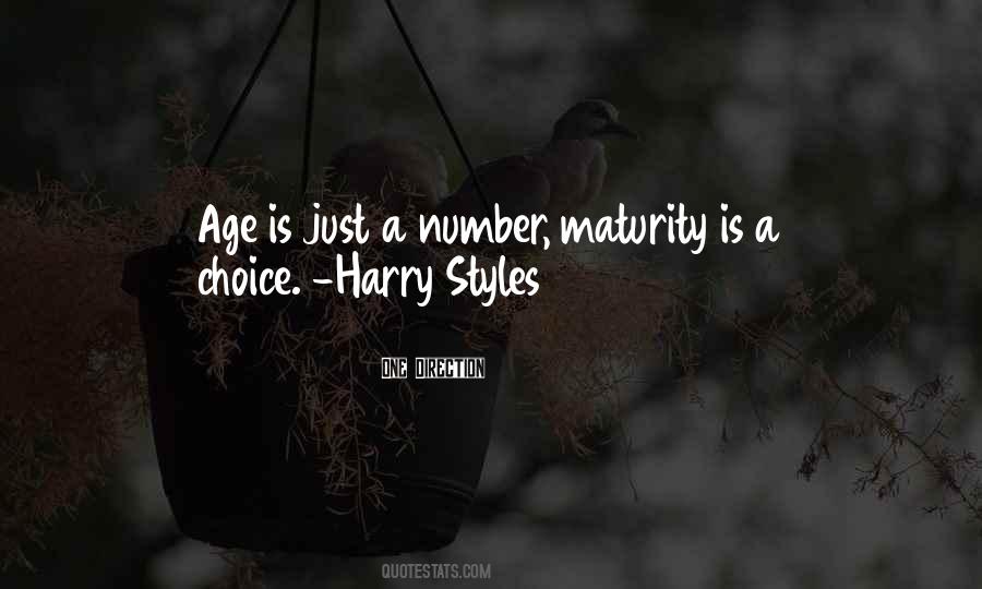 Age Maturity Quotes #1496364