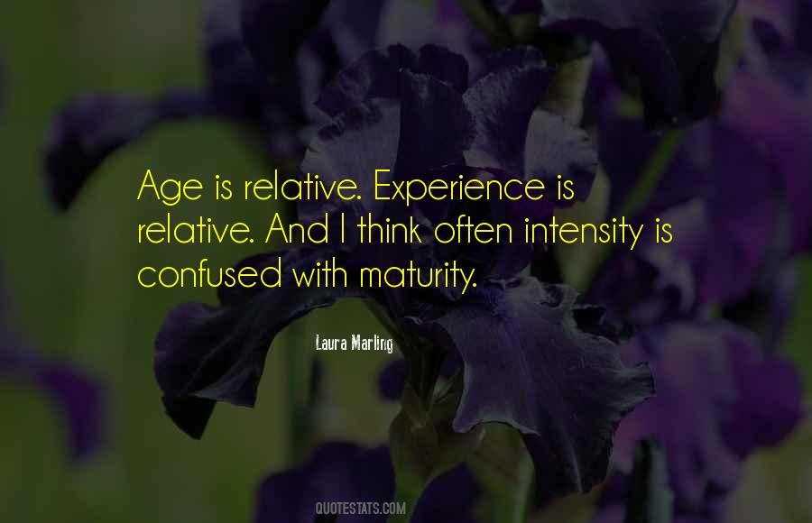 Age Maturity Quotes #750567