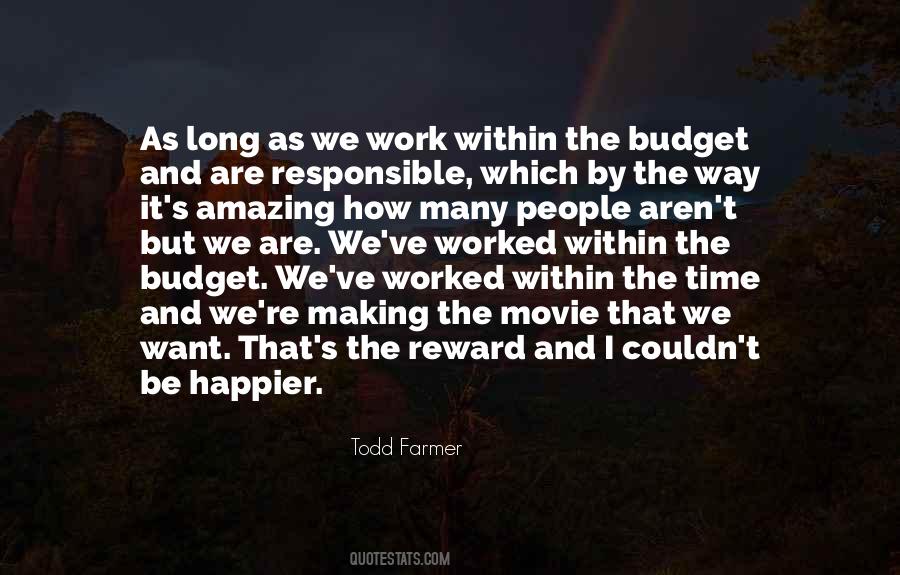 Quotes About Budget Time #1476082