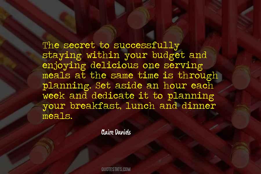 Quotes About Budget Time #1649369