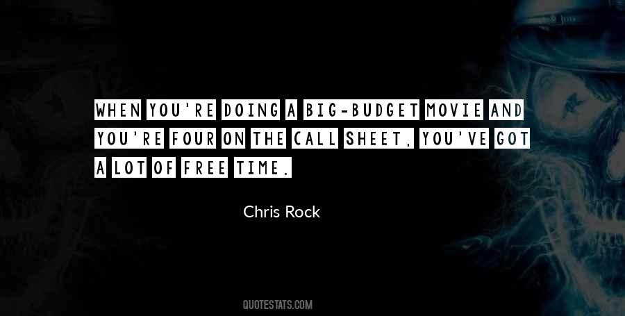 Quotes About Budget Time #1655476