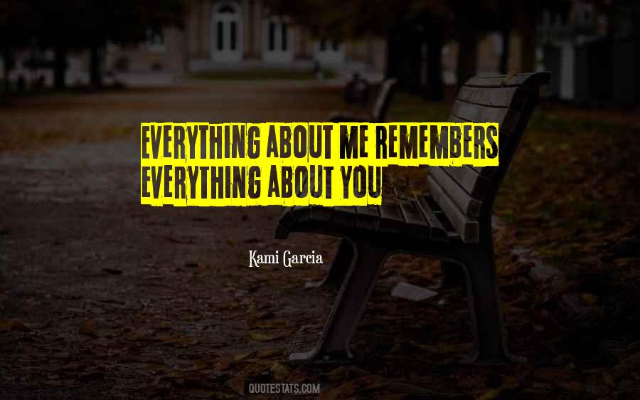 Everything About Me Quotes #1116874