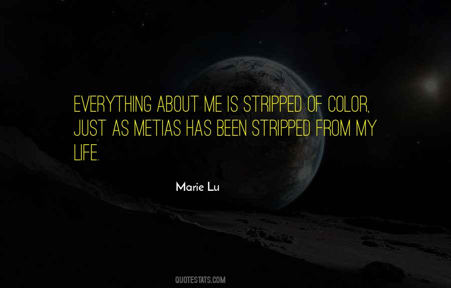 Everything About Me Quotes #180782