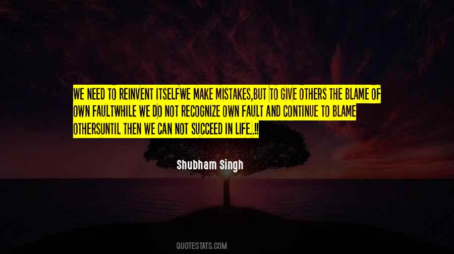 Not Blame Others Quotes #1248455