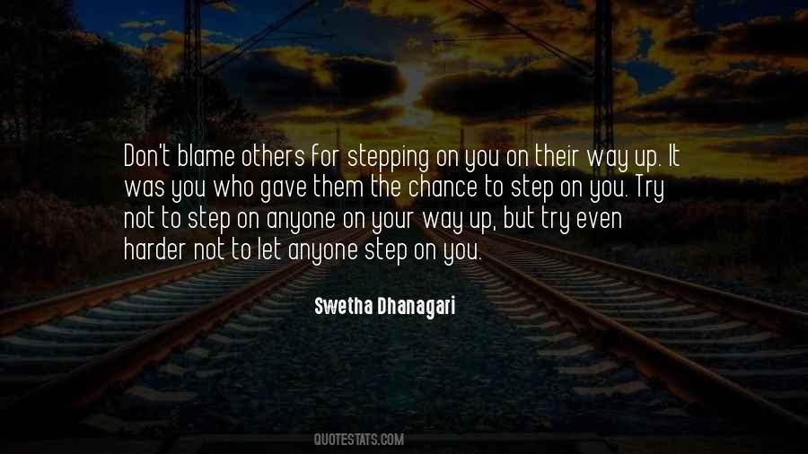 Not Blame Others Quotes #1592960