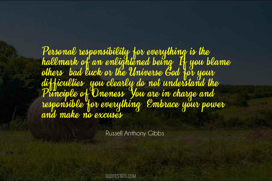 Not Blame Others Quotes #1769981
