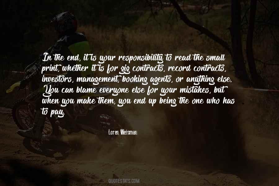 Who To Blame Quotes #847873