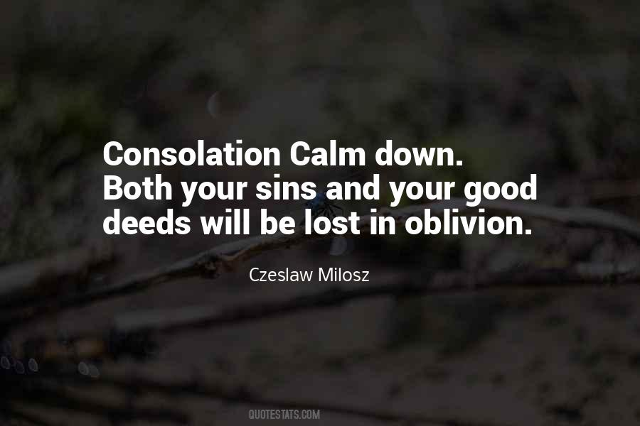 Quotes About Good Oblivion #140098