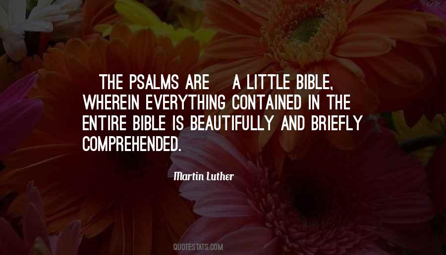 Quotes About The Psalms #333505