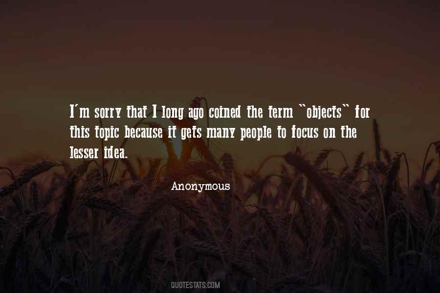Sorry Long Quotes #1637506
