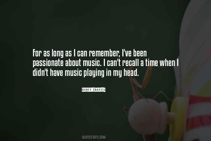 Music In My Head Quotes #1088187