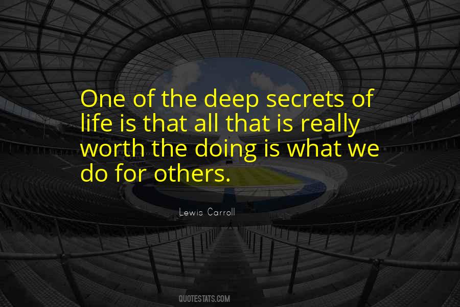 Deep Secrets Quotes #300760