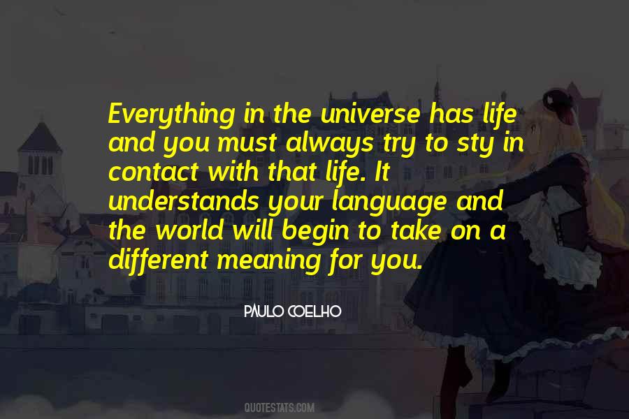 Everything Has A Meaning Quotes #1289598