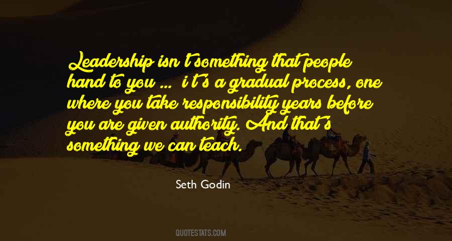 Leadership Responsibility Quotes #1224095