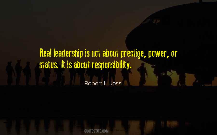 Leadership Responsibility Quotes #1435695