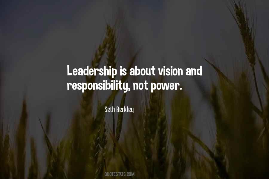 Leadership Responsibility Quotes #1473894