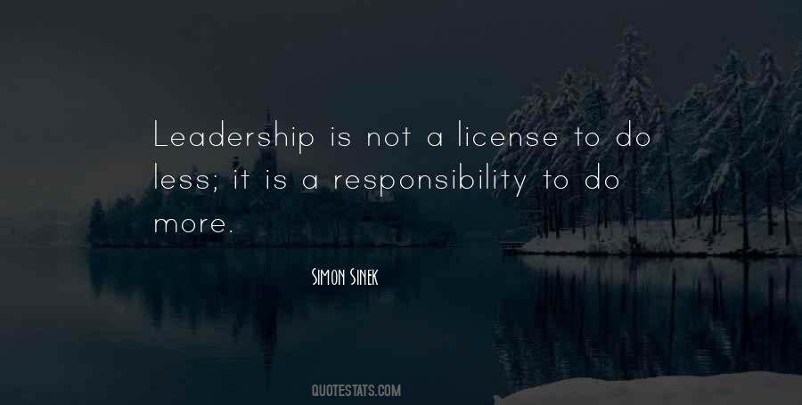 Leadership Responsibility Quotes #553560