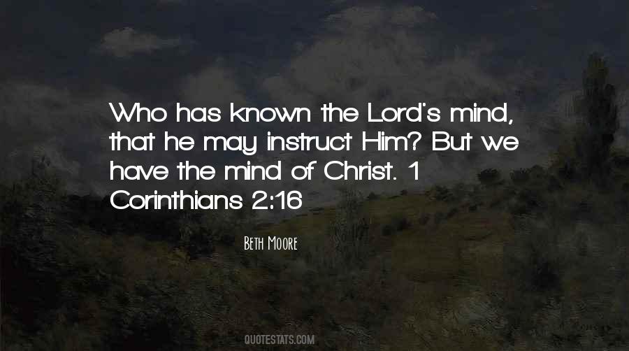 Quotes About The Mind Of Christ #1844362