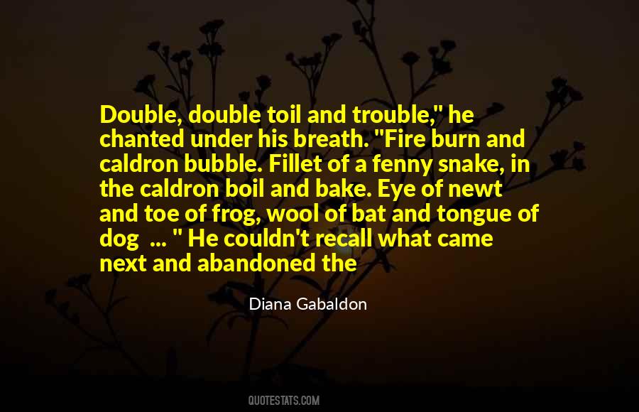 Double Double Toil And Trouble Quotes #1513190